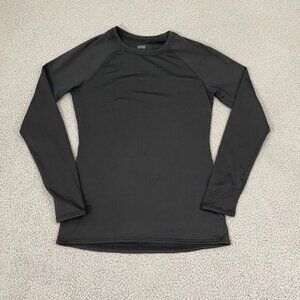 Cuddl Duds Climate Right Plush Warmth Shirt Women S Black Base Layer Long Sleeve